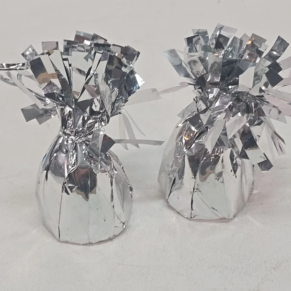 Foil Metallic Balloon Weights Party Decor 2 Pieces